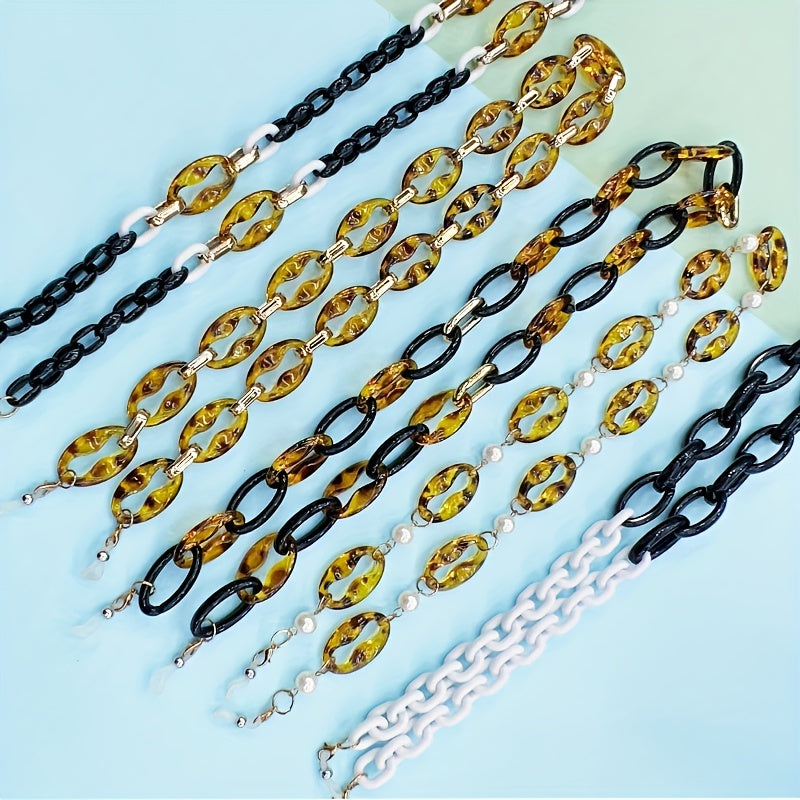 Acrylic Glasses Rope Chain for Anti-drop, Hanging Neck, Clear
