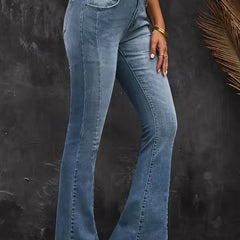  High Rise High Stretch Flared Leg Jeans