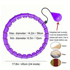Adjustable Fitness Hoop For Yoga Pilates Home Gym Workouts