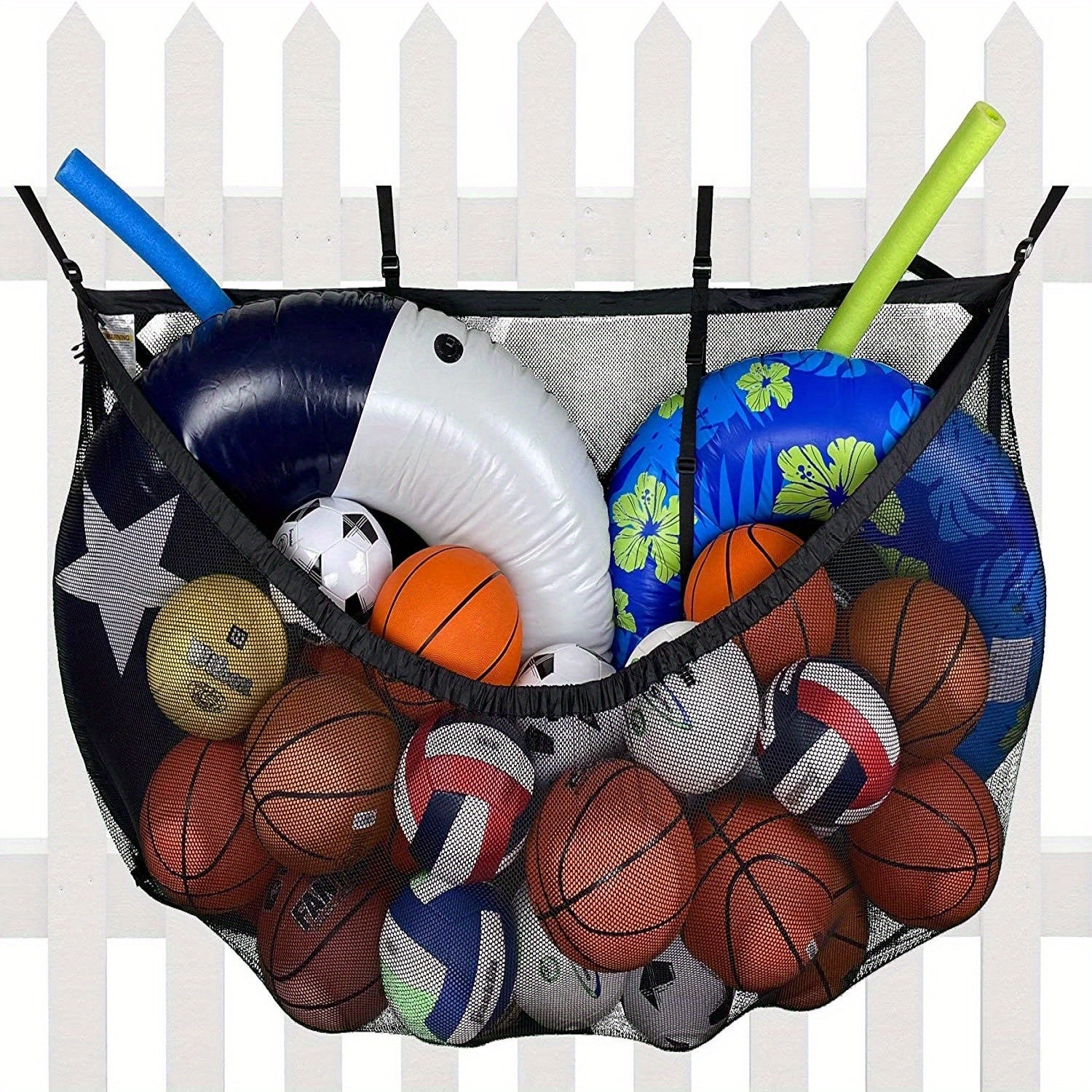 Pool Floating Organizer Storage Bag Outdoor Large Capacity Beach Storage Mesh