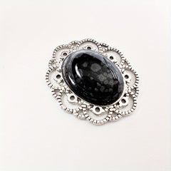 Vintage Boho Style Natural Crystal Stone Alloy Pendants