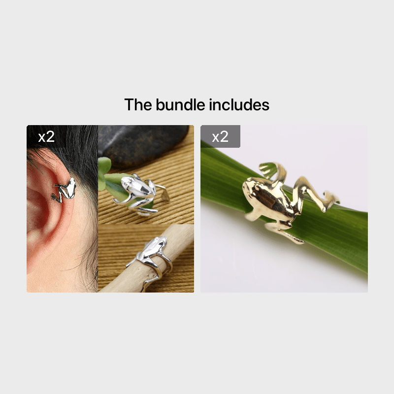 1pc Matching Frog Earring Men Women