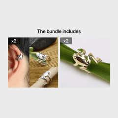 1pc Matching Frog Earring Men Women