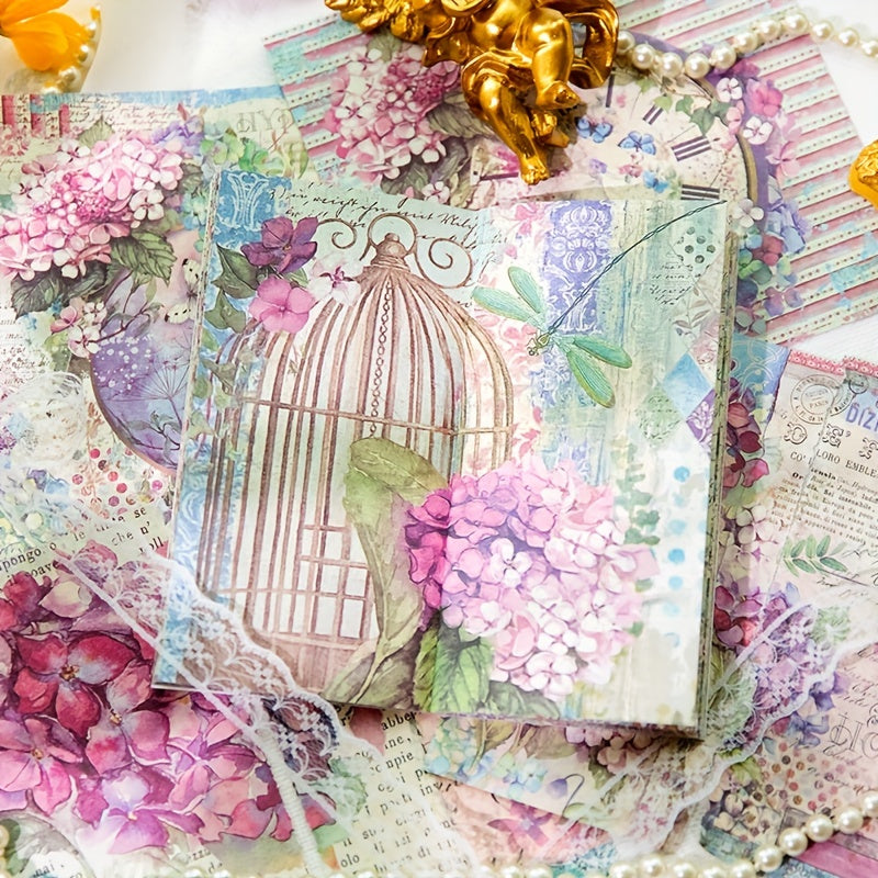 36pcs Flower Garden Series Journal Diary Decoration for Students
