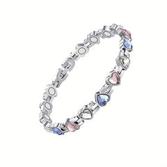 Adjustable Heart Shaped Magnetic Bracelet for Men and Women