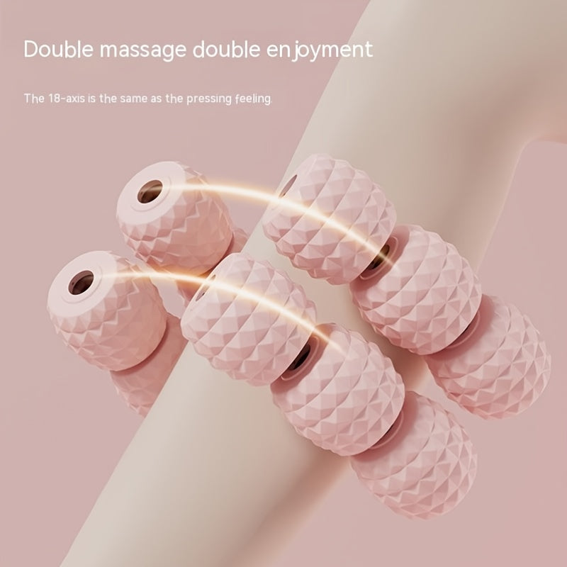 18 Wheel Leg Ring Clip Yoga Fitness Body Massage Roller