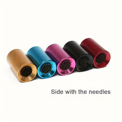 2-In-1 Pool Cue Tip Tool Billiard Shaper Aerator Leather Head Curved