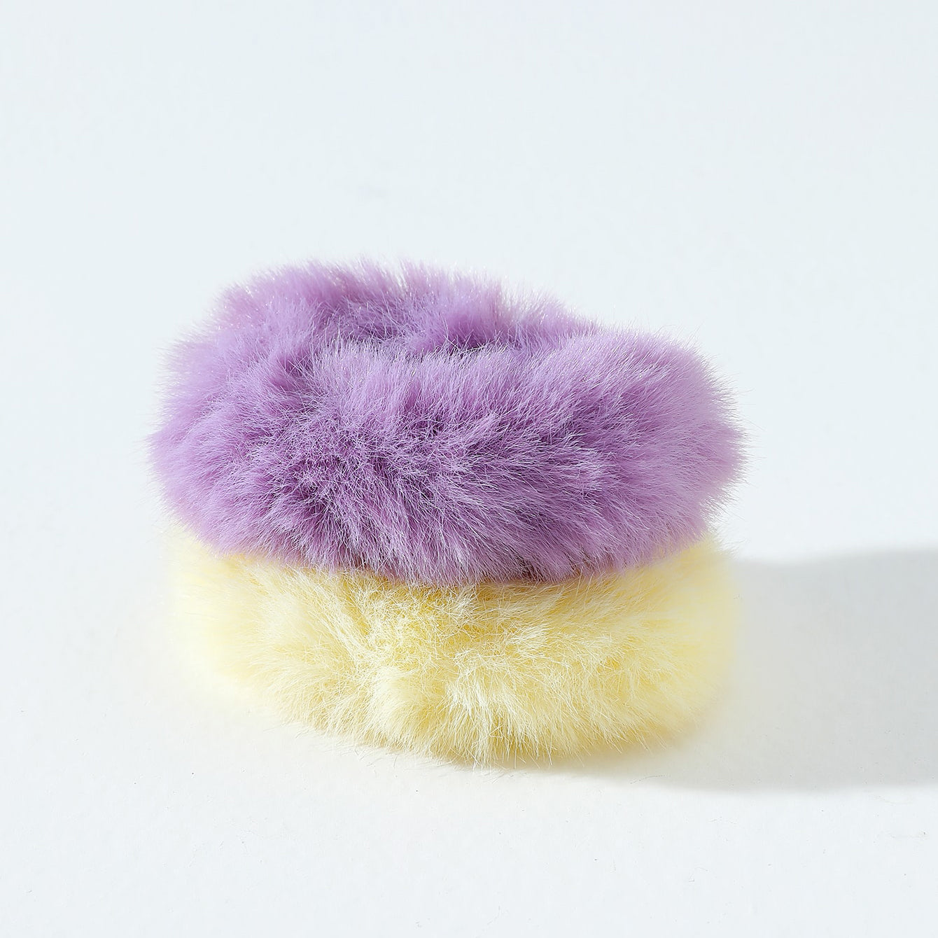 2pcs Pom Pom Hair Tie Fuzzy Scrunchies Faux Rabbit Fur Elastic Hair Bobbles