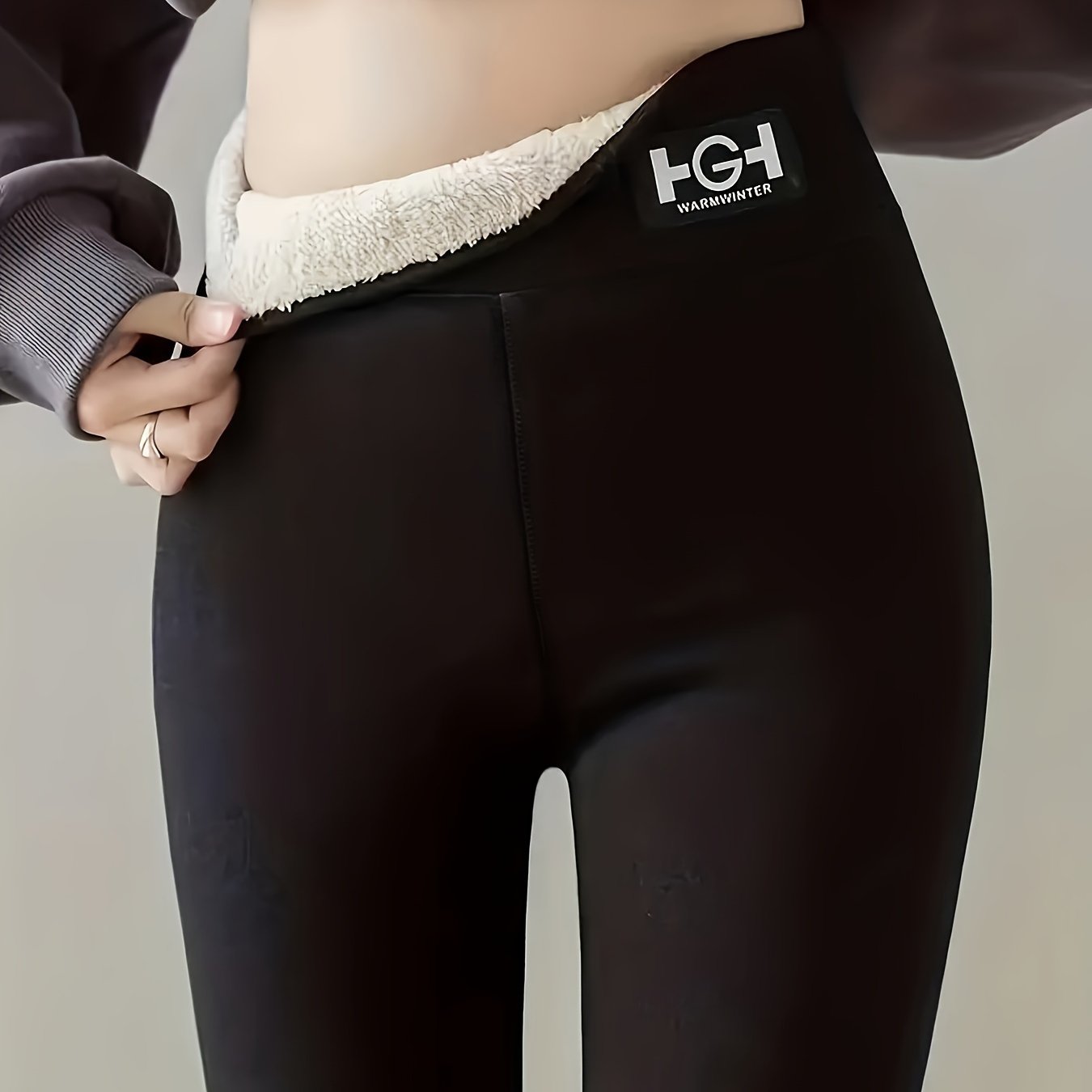 Warm Fleece Liner Yoga Pants Stretch Leggings
