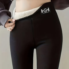 Warm Fleece Liner Yoga Pants Stretch Leggings