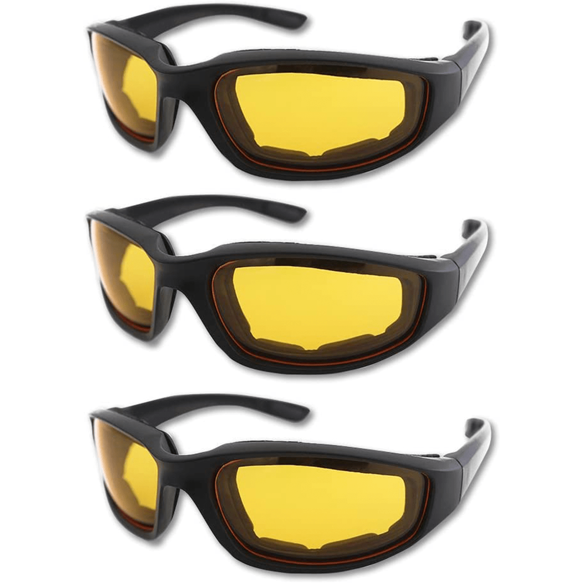 Motorcycle Riding Glasses Padded Goggles UV Protection Dustproof Windproof