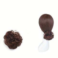 4pcs Messy Hair Bun Scrunchies Curly Chignon Hair Accessories for Women