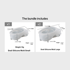 DIY Snail Swing Piece Silicone Mold For Epoxy Resin Crafts