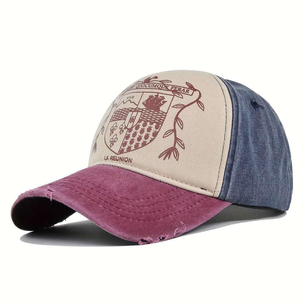 Graffiti Print Block Baseball Cap Unisex