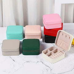 Jewelry Storage Case Portable Zipper Organizer Box