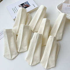 4 Pairs Women's Casual Mid Tube Socks