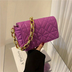Minimalist Quilted Shoulder Bag All Match Underarm Bag