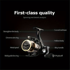 HE1000 7000 Spinning Reel Metal Cup Metal Rocker Arm 5 2 1 Gear Ratio