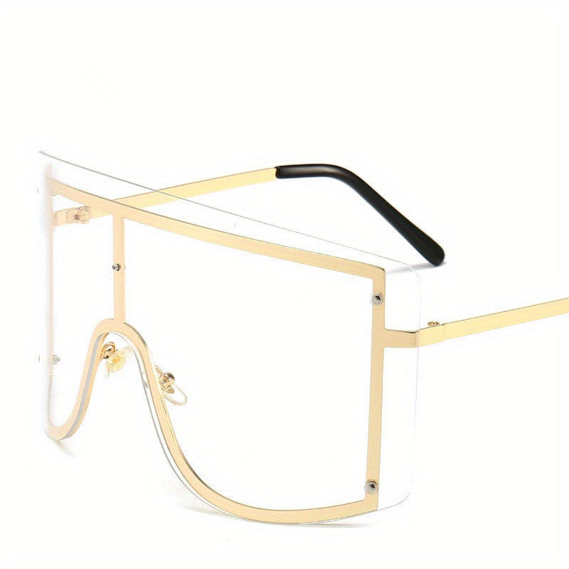 Oversized Gradient UV400 Sunglasses Anti Glare Shield