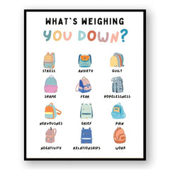 Therapy Office Decor Weighing Down Poster