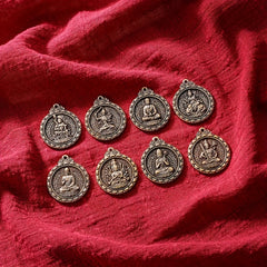 1pc Brass 12 Zodiac Buddha Charms DIY Earrings Bracelets