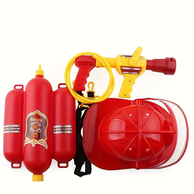 Firefighter Role Play Set with Hats & Water Guns for Kids