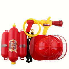 Firefighter Role Play Set with Hats & Water Guns for Kids