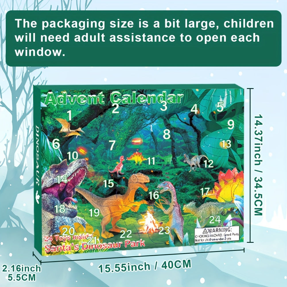 Dinosaur Toys Advent Calendar 24 Days Countdown Christmas Surprise Set