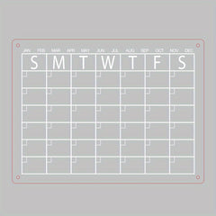 Acrylic Calendar Board Magnetic Dry Wipe Board