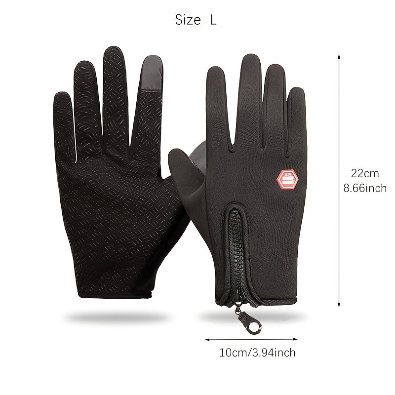 Winter Cycling Sports Gloves Waterproof Touch Screen Windproof Warm Gloves