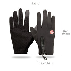 Winter Cycling Sports Gloves Waterproof Touch Screen Windproof Warm Gloves