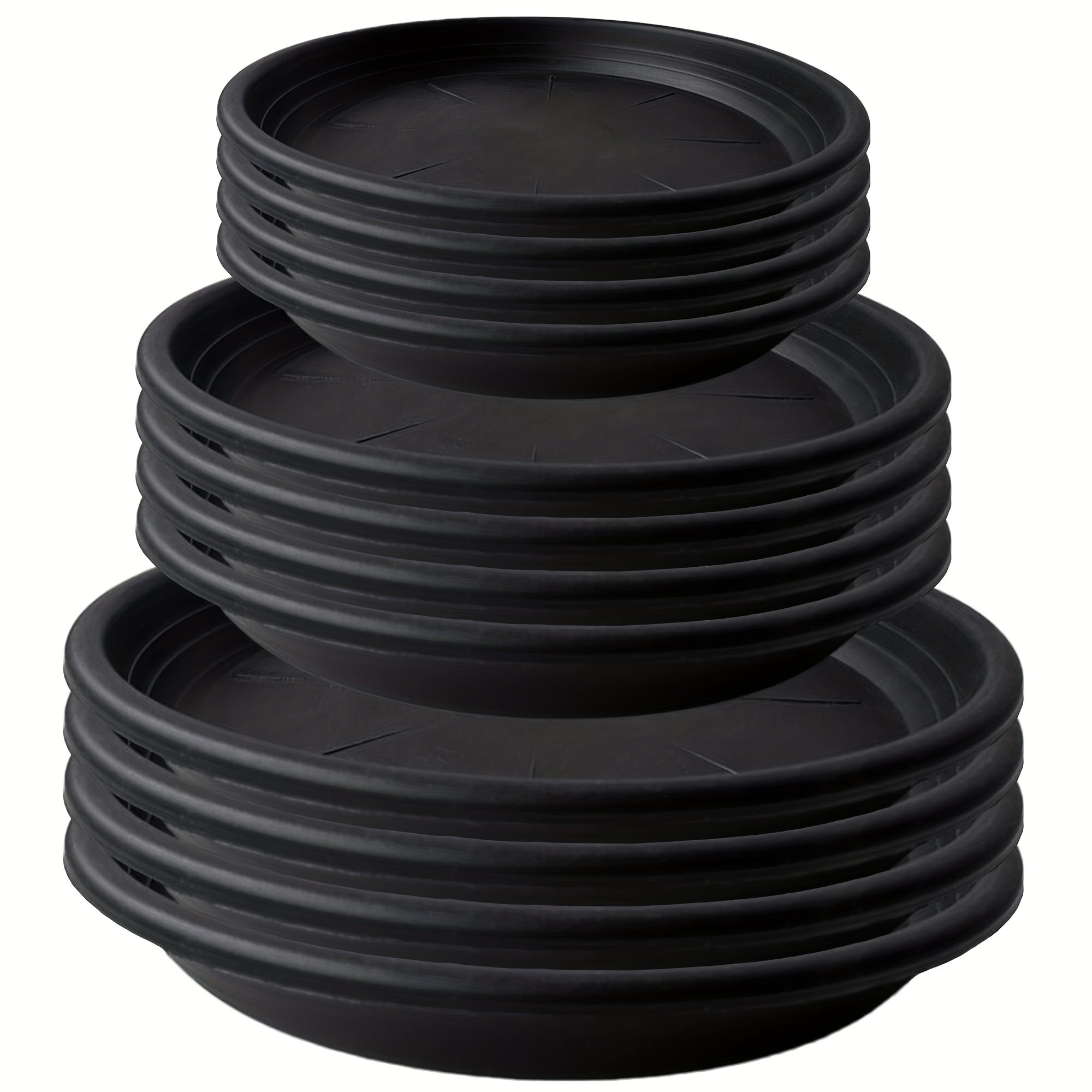 Plastic Plant Saucer Pot Tray 6-48 Cm Flower Planter Saucers Drip Tray