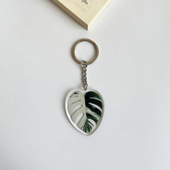 Leaf Plant Acrylic Keychain Bag Charm Accessories