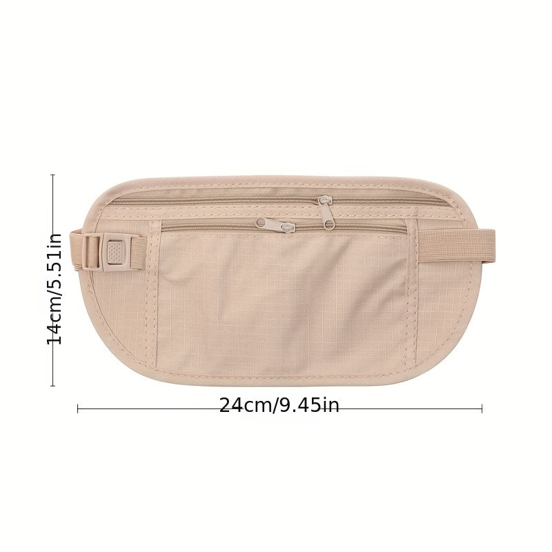Cloth Waist Bag Travel Pouch Hidden Wallet Passport Money Waist Belt Bag