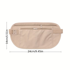 Cloth Waist Bag Travel Pouch Hidden Wallet Passport Money Waist Belt Bag