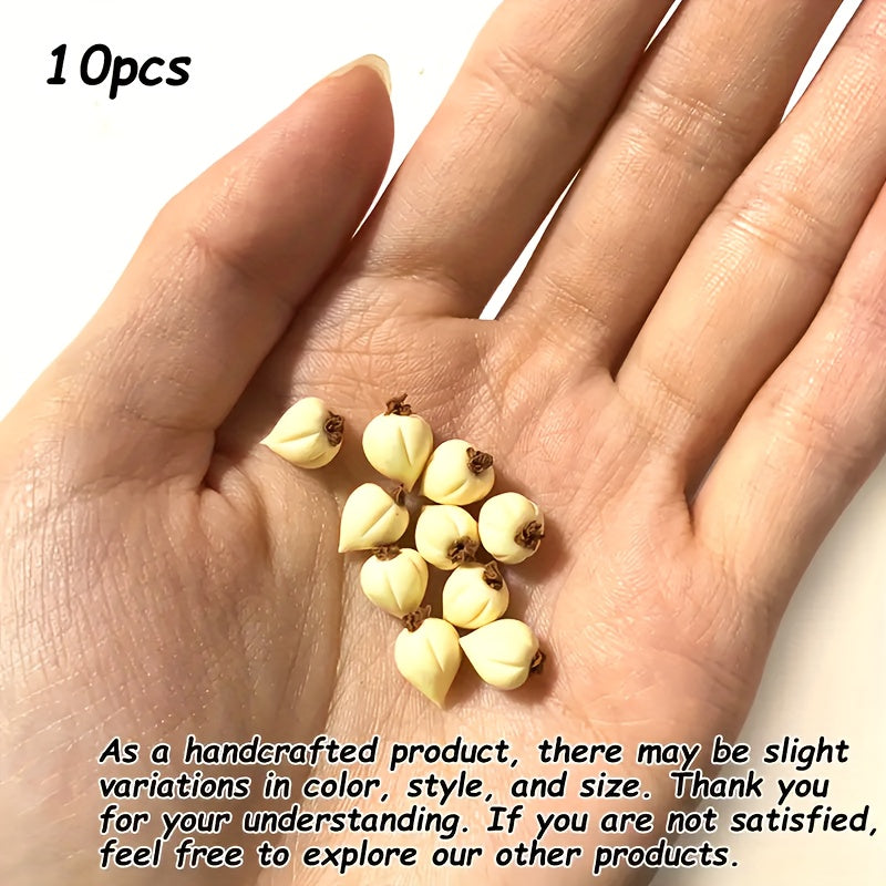 10pcs Polymer Clay Vegetables & Fruits Realistic Dollhouse Accessories 1 12 Scal