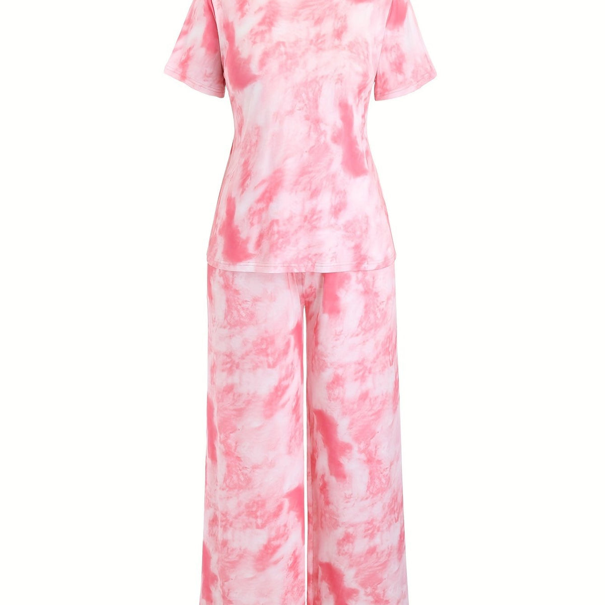  Tie Dye Pajama Set Short Sleeve Tee & Pants