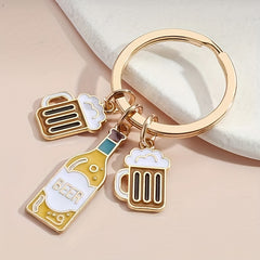 Beer Cup Pendant Keychain Christmas Party Halloween Holiday Gift