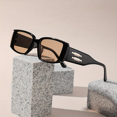 Cat Eye Sunglasses Gradient Lens Square Frame Glasses UV400