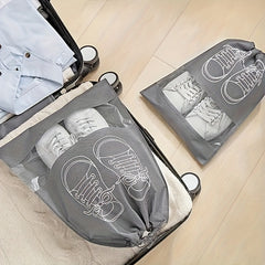 10pcs Travel Shoes Storage Bag Dustproof Portable Shoes Finishing Container