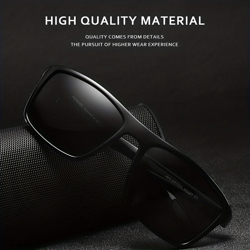 Polarized Sports Sunglasses Rectangular Frame for Men Women