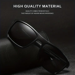 Polarized Sports Sunglasses Rectangular Frame for Men Women