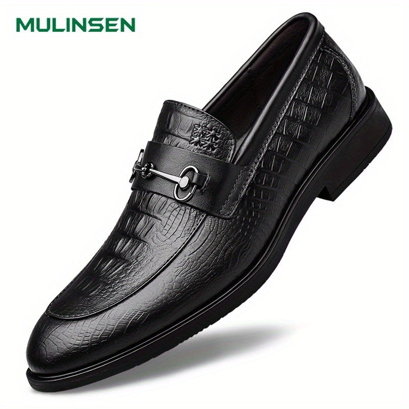 Men's Leather Loafer Shoes Non-slip Slip On Shoes