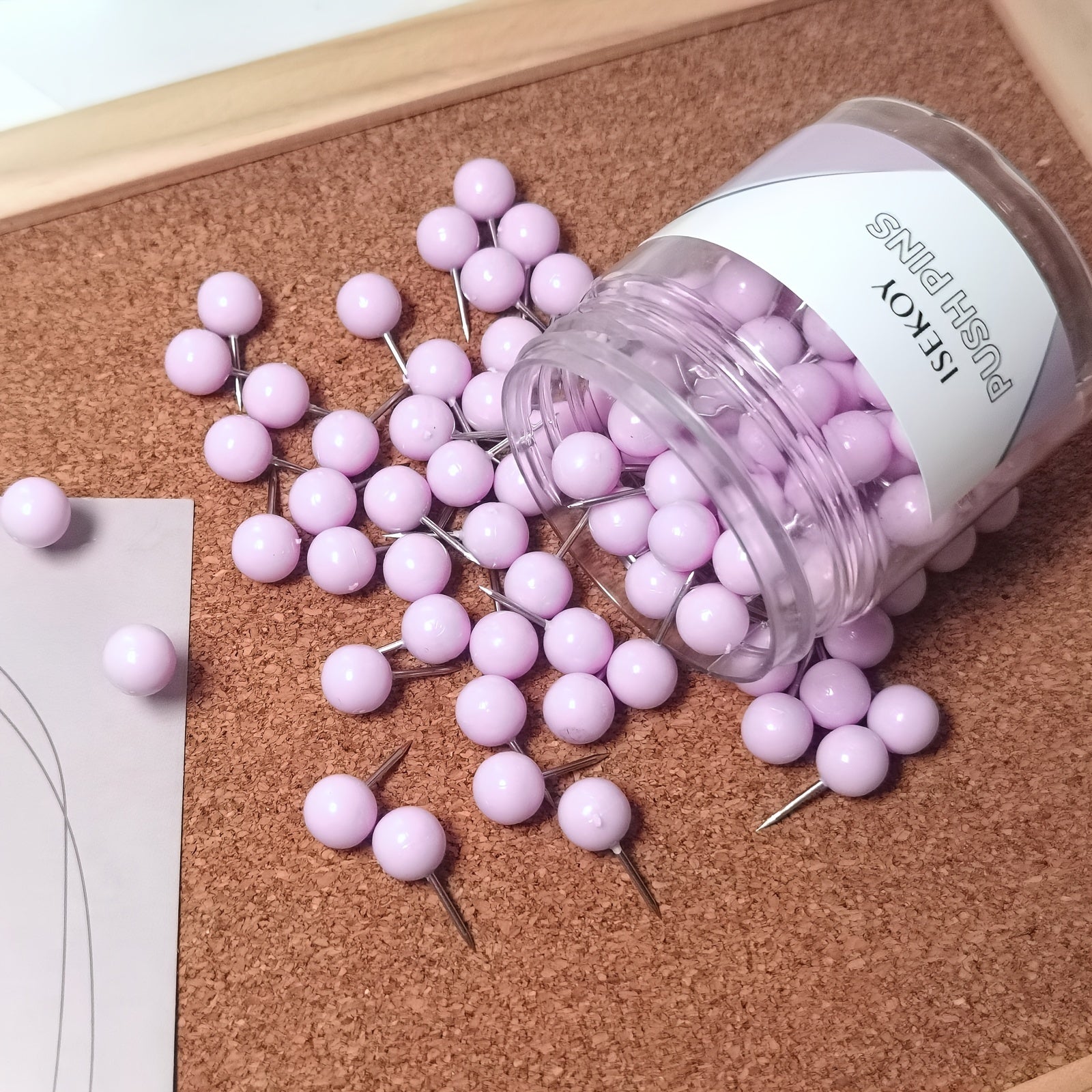 100 Purple Map Thumb Tacks Push Pins Round Head Pushpins
