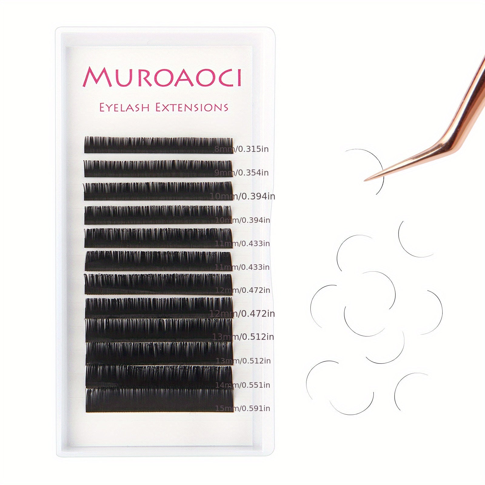 Soft Mink C Curling Lashes 8 15 20 Mm Cluster Lashes Extension