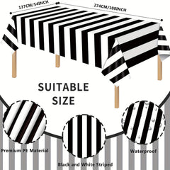 Christmas Nightmare Disposable Plastic Tablecloth Rectangular Party Decoration