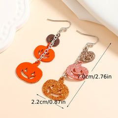 Funny Pumpkin Dangle Earrings Classic Style Jewelry