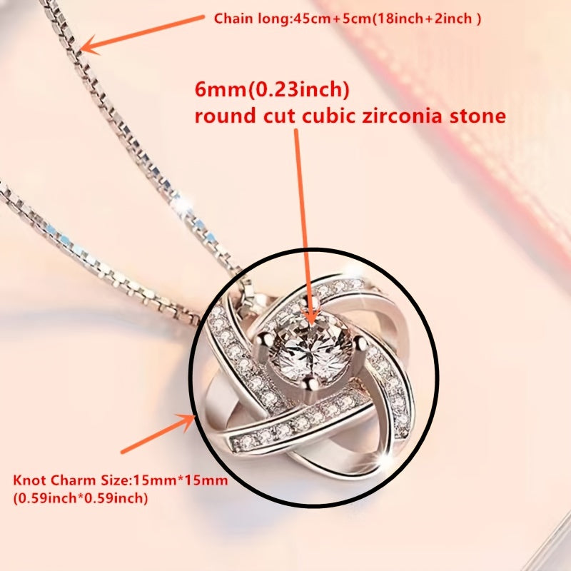 Zircon Pendant Necklace Birthday Gift To My Unbiological Sister