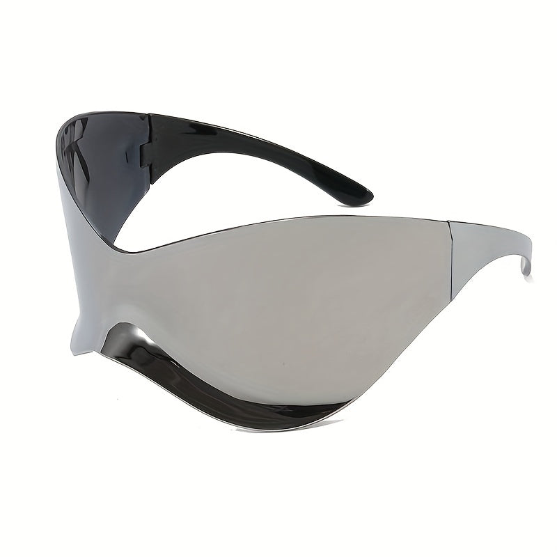 Men's Stylish Silver Sunglasses One Piece - Party Beach