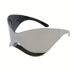 Men's Stylish Silver Sunglasses One Piece - Party Beach